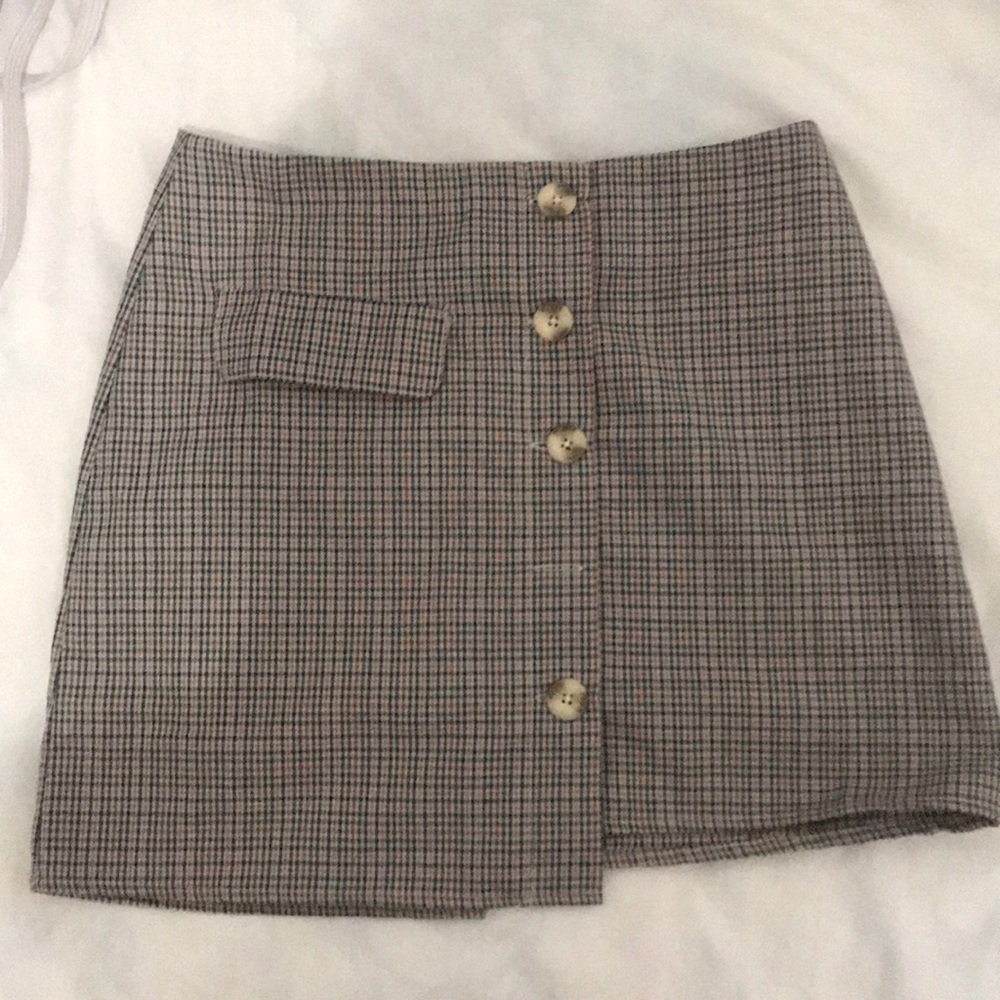 Wild Honey Plaid Skirt